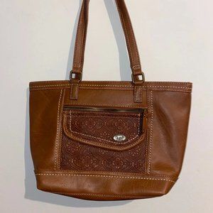 B-O-C leather hand bag